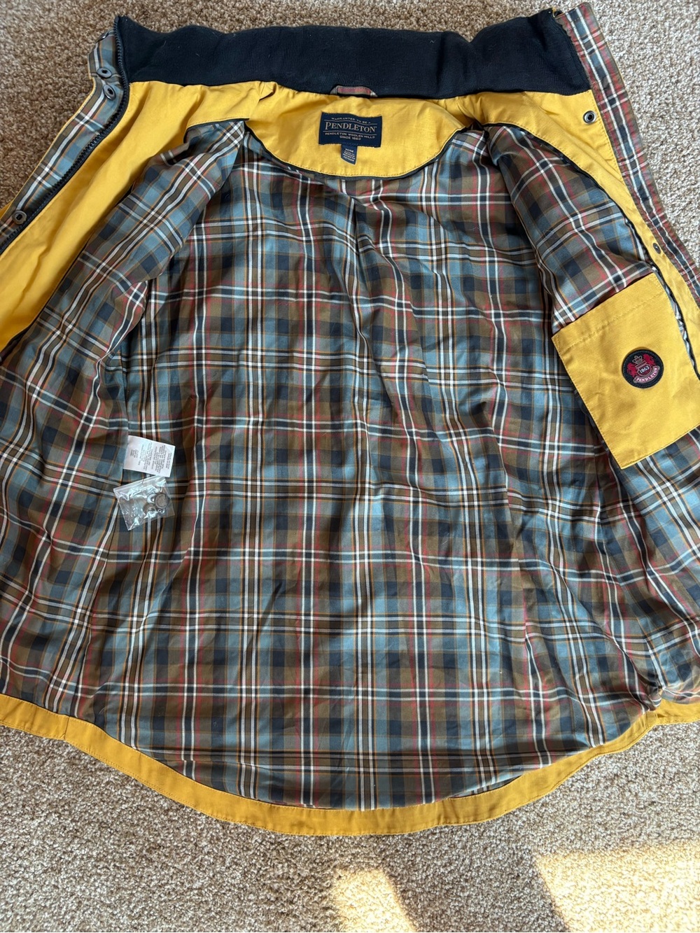 Pendleton Womens Yellow Field Rain Jacket - Picture 2 of 9